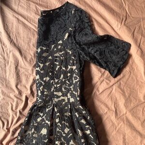 Adrianna Papell Elegant Cream Dress